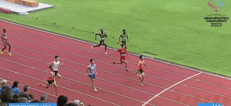 开云体育世界杯动态：施君豪夺得田径男子200米冠军